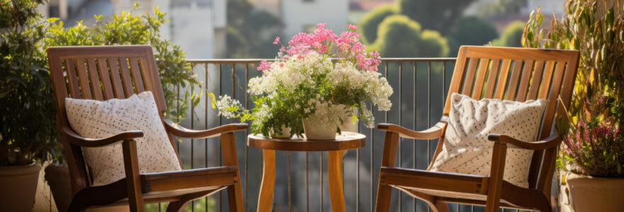 Les chaises de jardin en bois